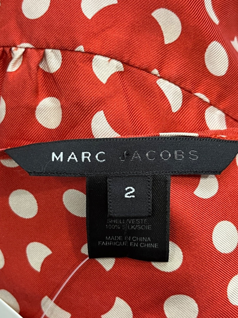Marc Jacobs Polka Dot Print Knee-Length Dress - 2