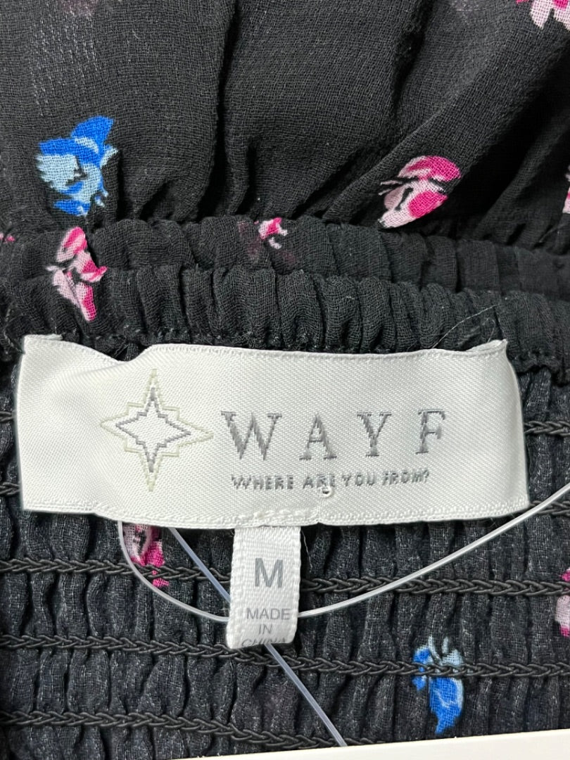 WAYF Floral Tiered Maxi Dress - M