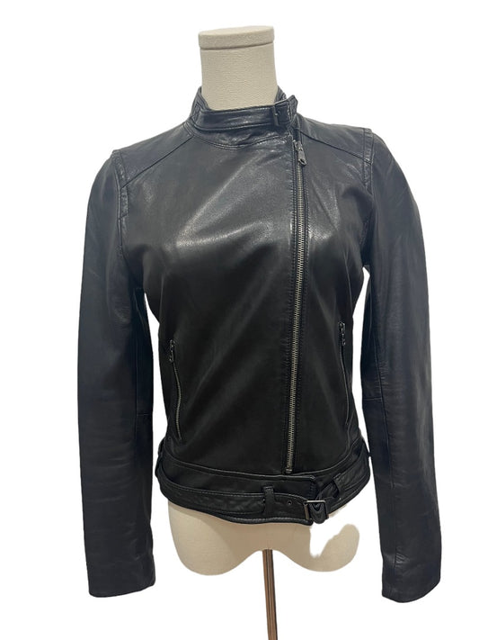 Gap Leather Jacket W/ Buckle - XS