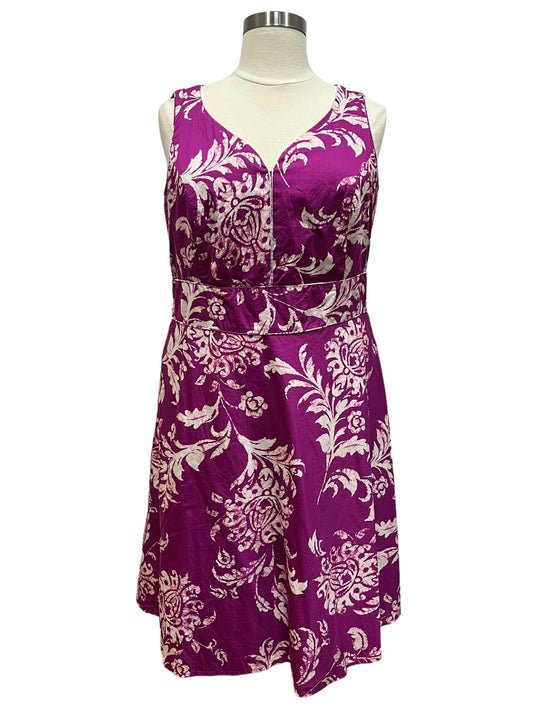Amanda Smith Floral Print Sleeveless Dress - 20W