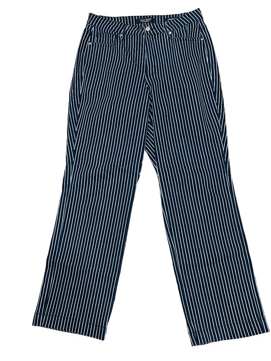 Judy Blue Stripe Straight Fit Pants - 16W