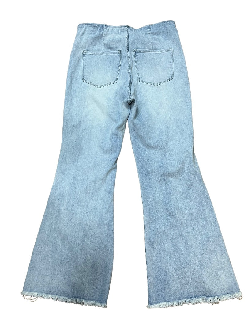 Risen Jeans Pull On Light Wash Flare Pants - XL