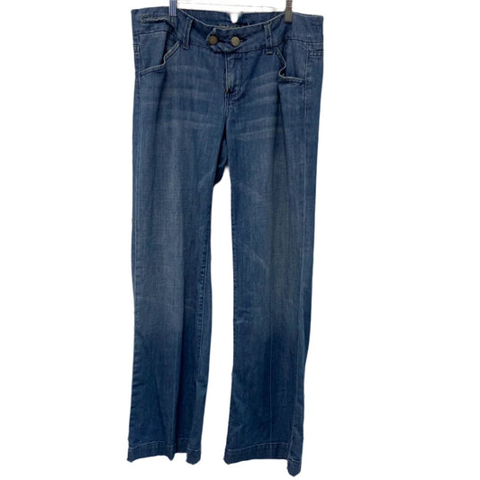 American Eagle Wide Leg Blue Denim Jeans - Size 12 - Queens Exchange