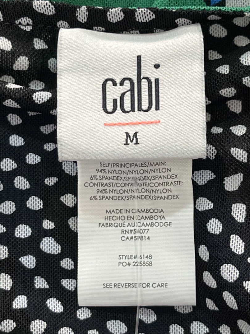 Cabi Celebrate Reversible Nylon Floral/Polka Dot - M - Queens Exchange Consignment Boutique