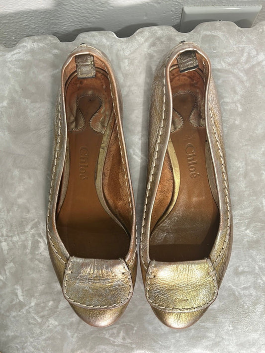 Chloe Leather Flats - 37p - Queens Exchange Consignment Boutique