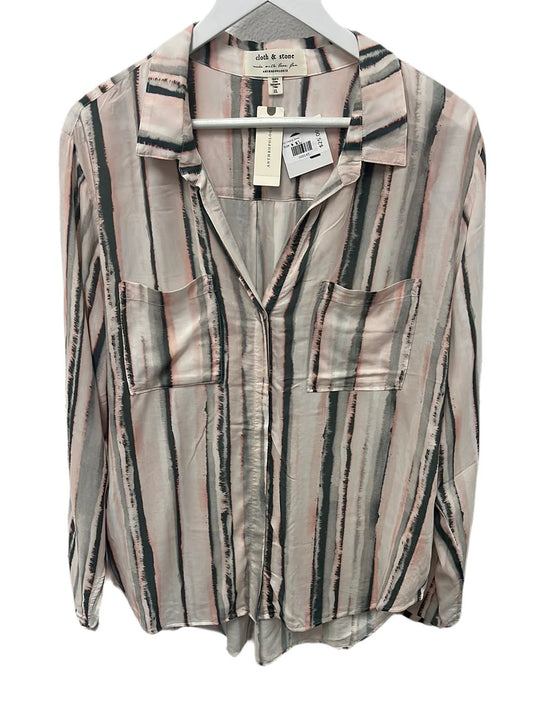 Cloth & Stone by Anthropologie Striped Button Down (NWT) - Size XL - Queens Exchange