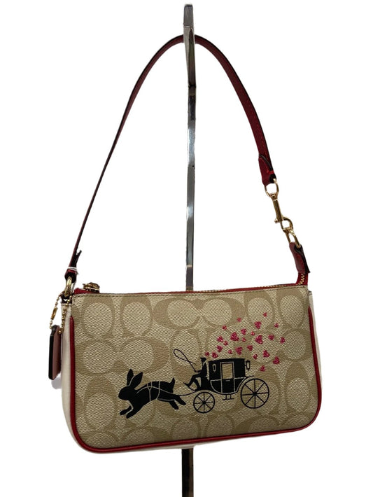 Coach Lunar New Year Nolita 19 In Signature Canvas With Rabbit And Carriage - Queens Exchange