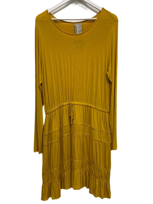 Dolan Left Coast Yellow Drawstring Casual Dress - Size XL - Queens Exchange