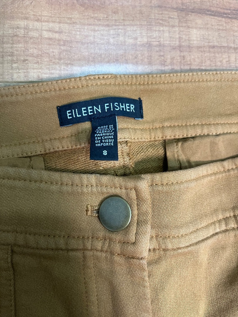 Eileen Fisher Organic Cotton Slim Pants - 8 - Queens Exchange Consignment Boutique