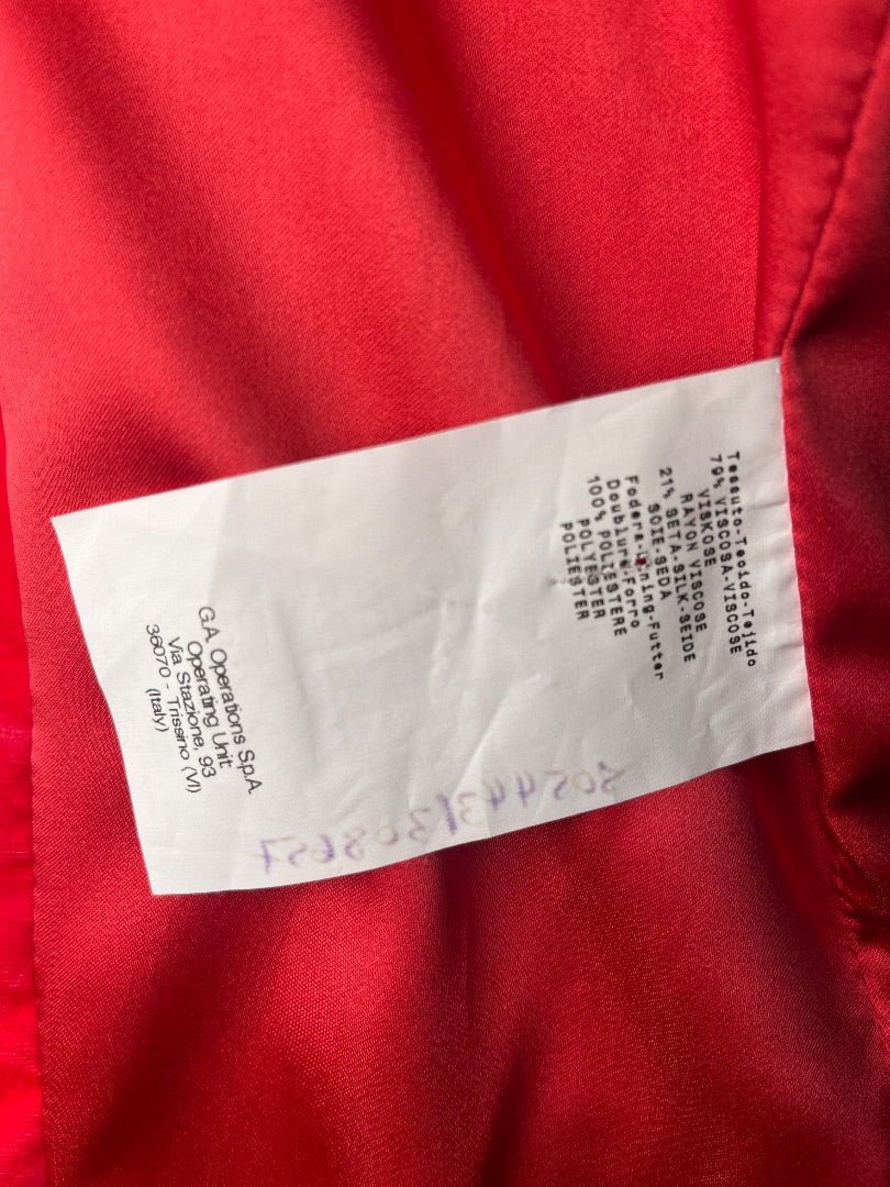 Emporio Armani Rare Crushed Velvet Single Button Blazer - 40 - Queens Exchange Consignment Boutique
