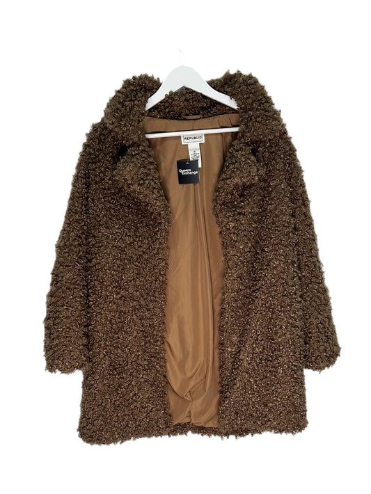For the Republic Teddy Coat - M - Queens Exchange Consignment Boutique