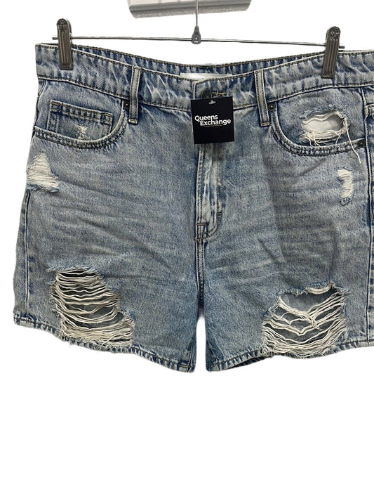 Hidden Distressed Denim Shorts - Size L - Queens Exchange
