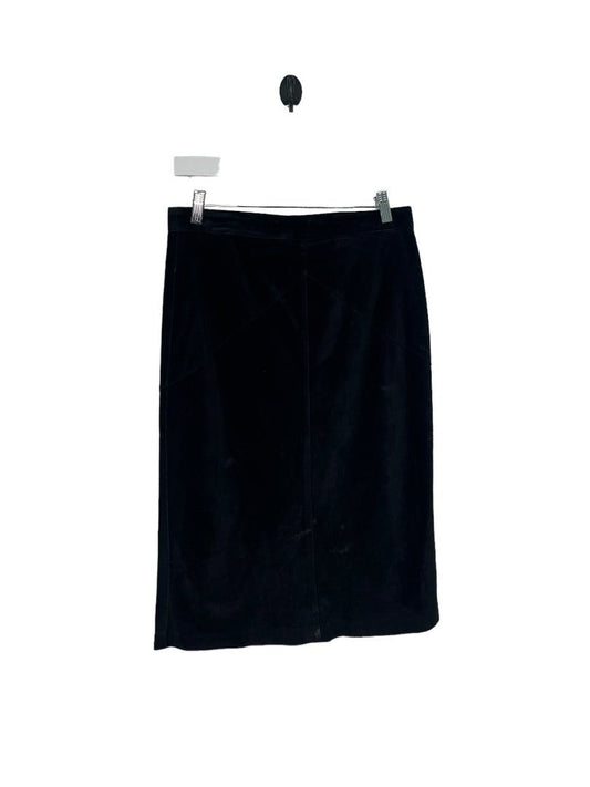 Jean Pecarel Paris Vintage Suede Leather Skirt - 44 - Queens Exchange Consignment Boutique