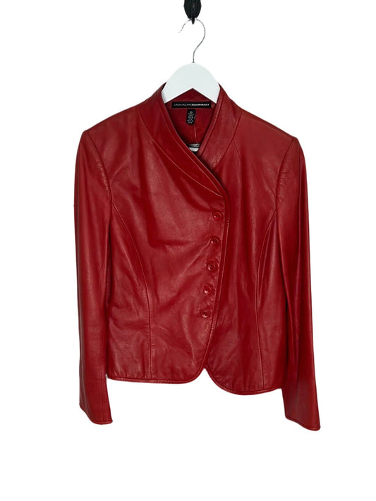 Linda Allard Ellen Tracy 100% Leather Jacket - 10 - Queens Exchange Consignment Boutique