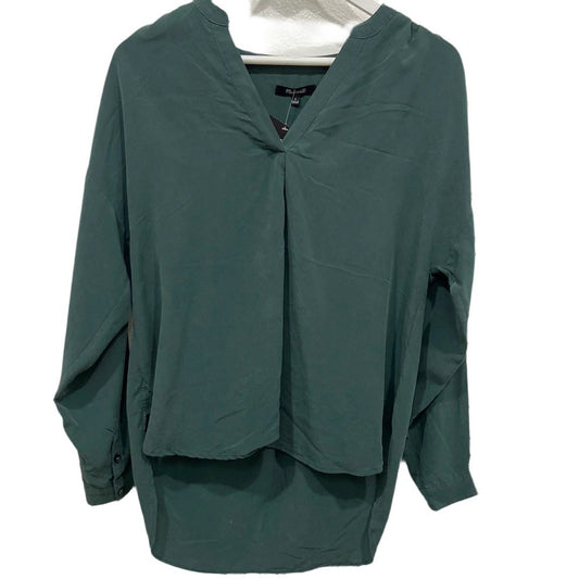 Madewell Long Sleeve Green V Neck - Size S - Queens Exchange