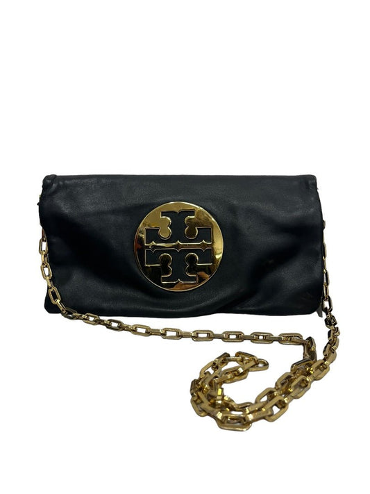 Reva Leather Single Flap Chain Clutch - OS - Queens Exchange Consignment Boutique