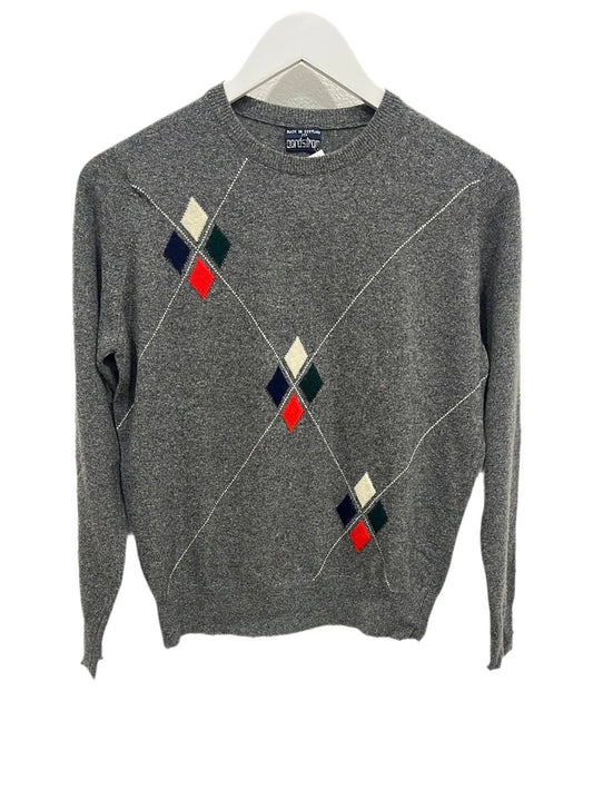 Vintage Nordstrom Gray 100% Cashmere Pullover Sweater - S - Queens Exchange