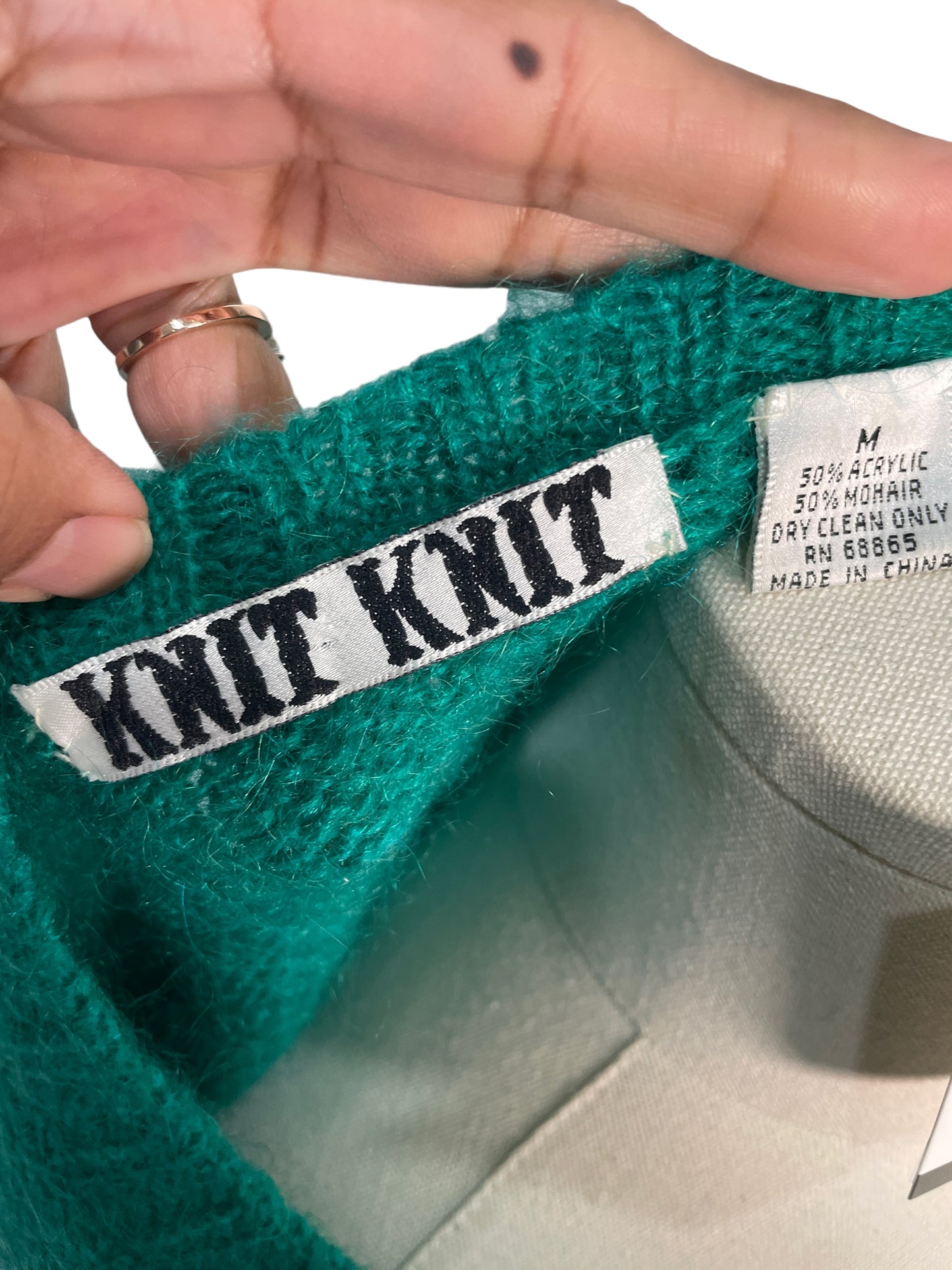Knit Knit Mohair Blend Cardigan - M