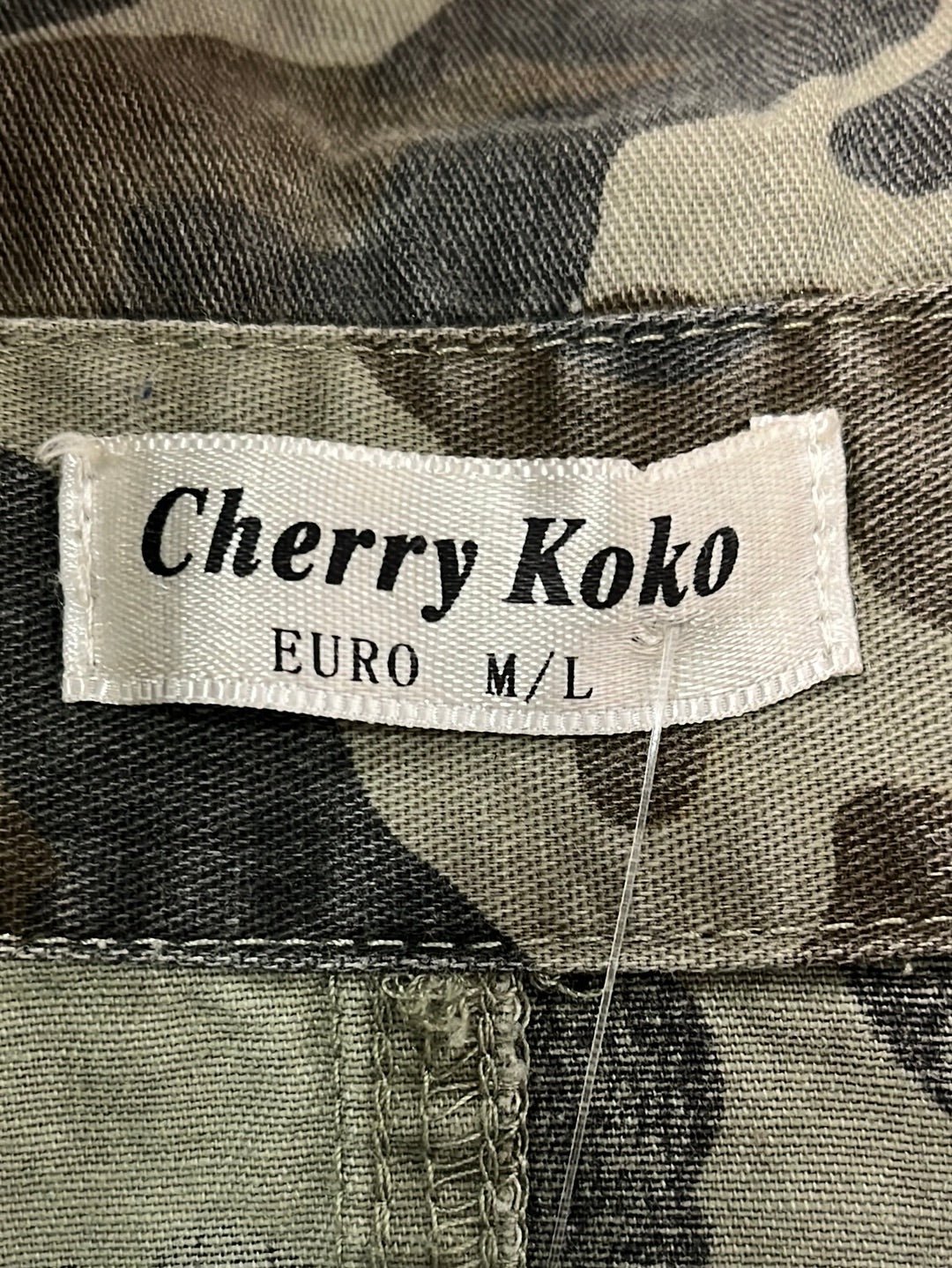 Cherry Koko Over Size Button Down - M/L - Queens Exchange Consignment Boutique