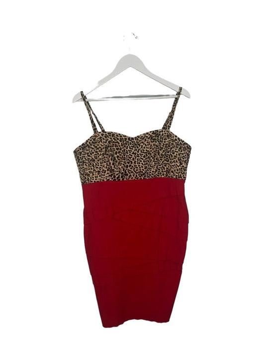 Torrid Cheetah Print & Red Dress - 18 - Queens Exchange Consignment Boutique